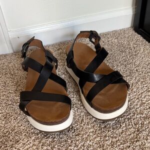 Black Strappy Sandals